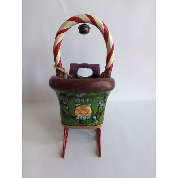 jim shore  Christmas “Jingle All The Way” Sleigh & Wreath Ornament - Picture 4 of 5